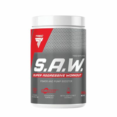 Trec Nutrition S.A.W Pre Workout Booster 400g Blackcurrant - Lemon