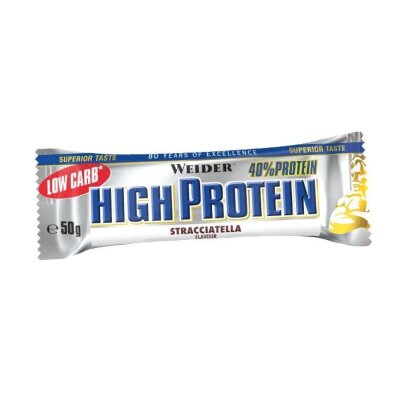 Weider 40% High Protein Bar 50g Stracciatella (MHD 07/24)