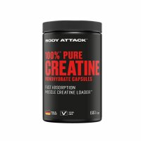 Body Attack 100% Pure Creatine Kapseln 600 Caps