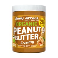 Body Attack Organic Peanut Butter (1000g) Crunchy (MHD...