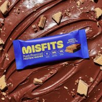 Misfits Vegan Protein Wafers 37g Smooth Chocolate (MHD 24/08/24)