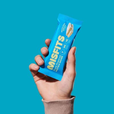 Misfits Vegan Protein Wafers 37g White Chocolate Vanilla