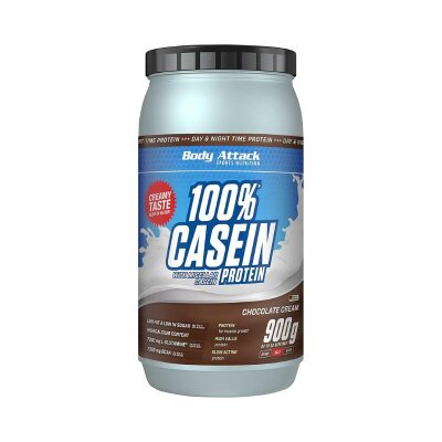 Body Attack 100% Casein Protein 900 g-Chocolate Cream