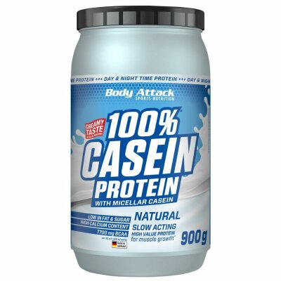 Body Attack 100% Casein Protein 900 g-Strawberry Cream