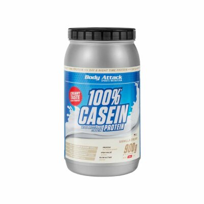 Body Attack 100% Casein Protein 900 g-Vanilla Cream