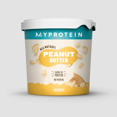 Myprotein Natural Peanut Butter - Naturbelassene Erdnussbutter (MHD Ende Mai 2024) Crunchy