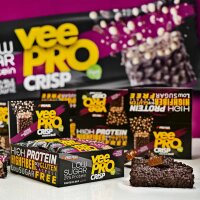 Profuel veePRO CRISP veganer Proteinriegel 70g Riegel Double Chocolate Brownie (MHD 23/09/24)