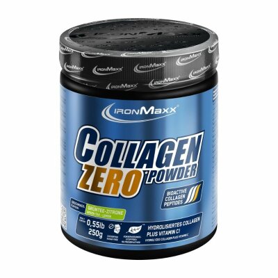 IronMaxx Collagen Powder Zero - 250g Dose Grüntee-Zitrone