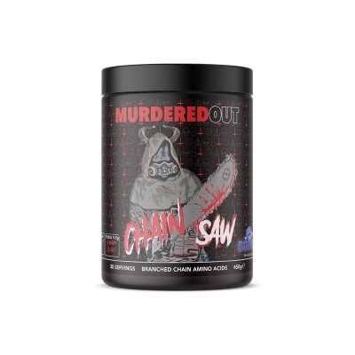 Murdered Out Chainsaw BCAAs, 450g Dose Zomberry (MHD 01/25)