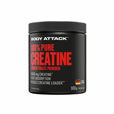 Body Attack 100% Pure Creatine Powder 300g