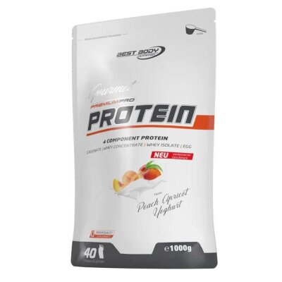 Best Body Nutrition Gourmet Premium Pro Protein 1000g Beutel-Peach Apricot Yoghurt