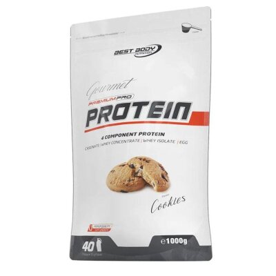 Best Body Nutrition Gourmet Premium Pro Protein 1000g Beutel-Cookies