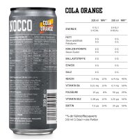 Nocco BCAA Drink 24 x 330ml Dose Cola-Orange