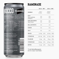 Nocco BCAA Drink 24 x 330ml Dose Ramonade