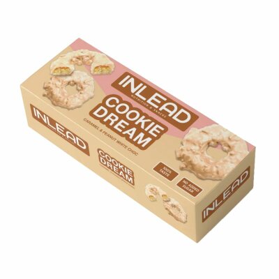 Inlead Cookie Dream Caramel & Peanut, 128g White Choc