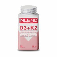 Inlead Vitamin D3 + K2 + Magnesium, 120 Caps
