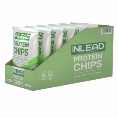 Inlead Protein Chips, 50g 6 x 50g BOX Sour Cream & Onion