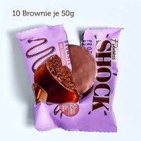 Fitness SHOCK® Protein Brownie 50 g  Hot Chocolate