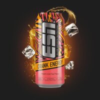 ESN Crank Energy 500ml Dose Peach Iced Tea