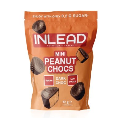 Inlead Mini Peanut Chocs, 72g Dark Choc