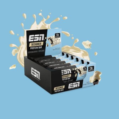 ESN Designer Bar Proteinriegel 12 x 45 g BOX Dark Cookie White Chocolate