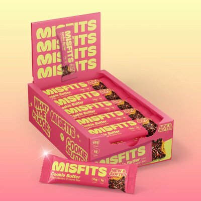 Misfits Vegan Soft Protein Bar 15x50g BOX Cookie Butter