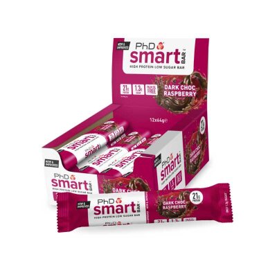 PhD Smart Bar Proteinriegel - 64g Dark Chocolate Raspberry