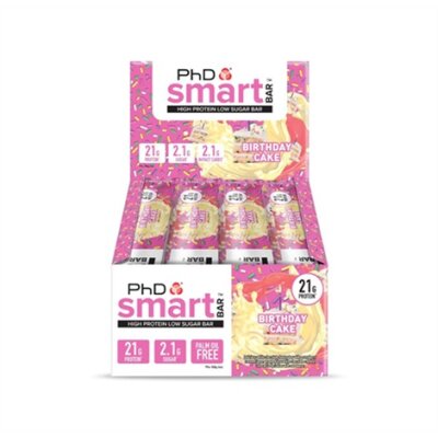 PhD Smart Bar 64g Birthday Cake