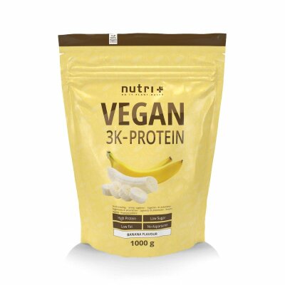 Nutri-Plus Vegan 3K Proteinpulver Banana