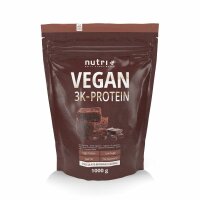 Nutri-Plus Vegan 3K Proteinpulver Chocolate-Brownie