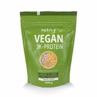 Nutri-Plus Vegan 3K Proteinpulver Natural