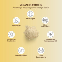 Nutri-Plus Vegan 3K Proteinpulver Mango-Maracuya