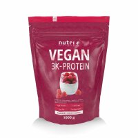 Nutri-Plus Vegan 3K Proteinpulver Raspberry-Yogurt