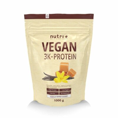 Nutri-Plus Vegan 3K Proteinpulver Vanilla-Toffee