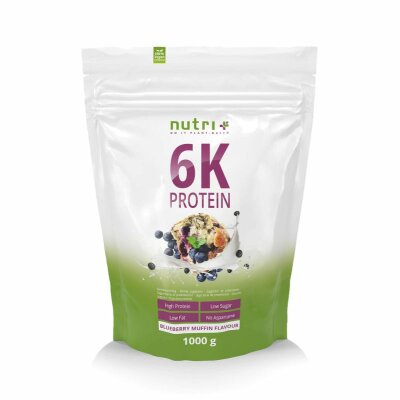 Nutri-Plus Vegan 6K Proteinpulver Blueberry-Muffin