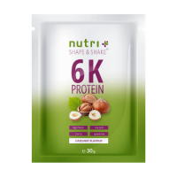 Nutri-Plus Vegan 6K Proteinpulver Probe 30g Hazelnut