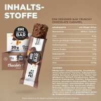 ESN Designer Bar Crunchy 12 x 60 g BOX Chocolate Caramel