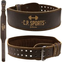 C.P. Sports Gewichthebergürtel Leder Braun XXL