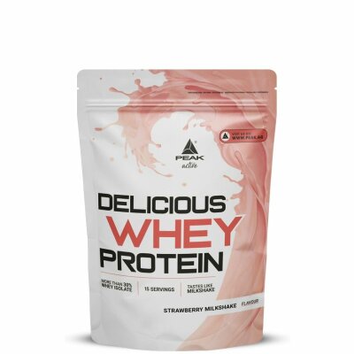 Peak Delicious Whey Protein 450g Strawberry Milkshake