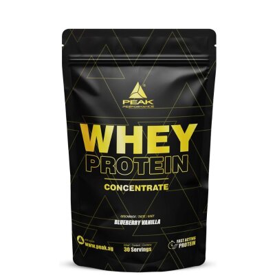 Peak Whey Protein Concentrate - 900g Blueberry Vanilla (MHD 08/24)