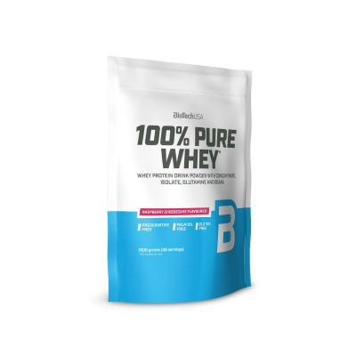 BiotechUSA 100% Pure Whey 1000g Raspberry Cheesecake